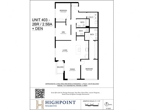 plan unit 404 2 bedrooms